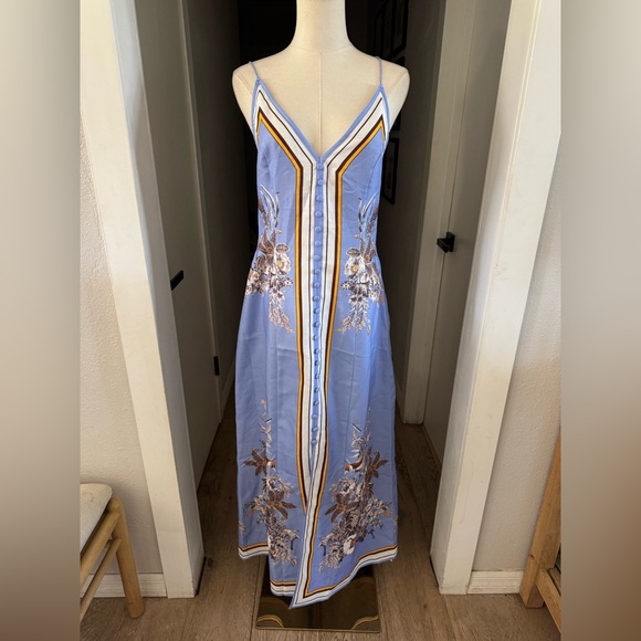 NWT | Commense | Casual Floral Printed Halter Long Dress | Sz M - Picture 4 of 10